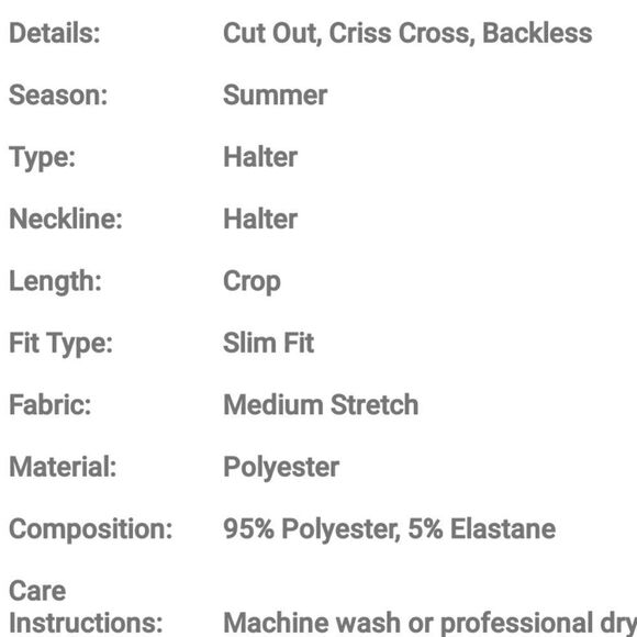 Khaki Cable Textured Wrap Cross Backless Crop Halter Top S(4) - Picture 6 of 9